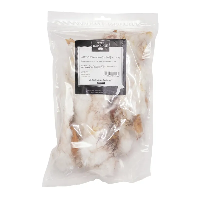 LOTTIS HÄPPCHEN Kaninchenfellstreifen 250 g Neuheit